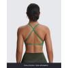 imageAoxjox Womens Workout Sports Bras Fitness Sienna Low Impact Bra Yoga Crop TankBottle Green