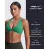 imageAoxjox Womens Workout Sports Bras Fitness Sienna Low Impact Bra Yoga Crop TankBottle Green