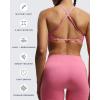 imageAoxjox Womens Workout Sports Bras Fitness Sienna Low Impact Bra Yoga Crop TankCarmine Dot Print