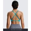 imageAoxjox Womens Workout Sports Bras Fitness Sienna Low Impact Bra Yoga Crop TankCascade Blue