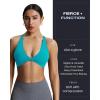 imageAoxjox Womens Workout Sports Bras Fitness Sienna Low Impact Bra Yoga Crop TankCascade Blue