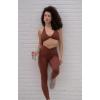 imageAoxjox Womens Workout Sports Bras Fitness Sienna Low Impact Bra Yoga Crop TankCherry Mahogany