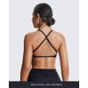 imageAoxjox Womens Workout Sports Bras Fitness Sienna Low Impact Bra Yoga Crop TankCloud Black