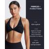 imageAoxjox Womens Workout Sports Bras Fitness Sienna Low Impact Bra Yoga Crop TankCloud Black
