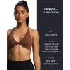 imageAoxjox Womens Workout Sports Bras Fitness Sienna Low Impact Bra Yoga Crop TankCloud Brown