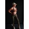 imageAoxjox Womens Workout Sports Bras Fitness Sienna Low Impact Bra Yoga Crop TankCloud Brown