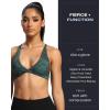 imageAoxjox Womens Workout Sports Bras Fitness Sienna Low Impact Bra Yoga Crop TankCloud Dark Green