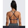 imageAoxjox Womens Workout Sports Bras Fitness Sienna Low Impact Bra Yoga Crop TankCloud Navy