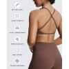 imageAoxjox Womens Workout Sports Bras Fitness Sienna Low Impact Bra Yoga Crop TankFudge Coffee