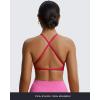 imageAoxjox Womens Workout Sports Bras Fitness Sienna Low Impact Bra Yoga Crop TankLove Potion