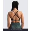 imageAoxjox Womens Workout Sports Bras Fitness Sienna Low Impact Bra Yoga Crop TankMidnight Leaf Print