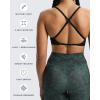 imageAoxjox Womens Workout Sports Bras Fitness Sienna Low Impact Bra Yoga Crop TankMidnight Leaf Print
