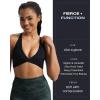 imageAoxjox Womens Workout Sports Bras Fitness Sienna Low Impact Bra Yoga Crop TankMidnight Leaf Print