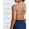 imageAoxjox Womens Workout Sports Bras Fitness Sienna Low Impact Bra Yoga Crop TankMink