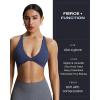 imageAoxjox Womens Workout Sports Bras Fitness Sienna Low Impact Bra Yoga Crop TankNavy