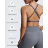 imageAoxjox Womens Workout Sports Bras Fitness Sienna Low Impact Bra Yoga Crop TankNavy