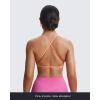 imageAoxjox Womens Workout Sports Bras Fitness Sienna Low Impact Bra Yoga Crop TankPapaya