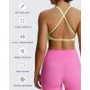 imageAoxjox Womens Workout Sports Bras Fitness Sienna Low Impact Bra Yoga Crop TankParadise Green