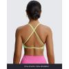 imageAoxjox Womens Workout Sports Bras Fitness Sienna Low Impact Bra Yoga Crop TankParadise Green