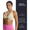 imageAoxjox Womens Workout Sports Bras Fitness Sienna Low Impact Bra Yoga Crop TankPastel Yellow