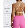 imageAoxjox Womens Workout Sports Bras Fitness Sienna Low Impact Bra Yoga Crop TankPastel Yellow