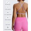 imageAoxjox Womens Workout Sports Bras Fitness Sienna Low Impact Bra Yoga Crop TankPurple Heather