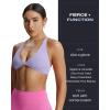 imageAoxjox Womens Workout Sports Bras Fitness Sienna Low Impact Bra Yoga Crop TankPurple Heather