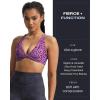 imageAoxjox Womens Workout Sports Bras Fitness Sienna Low Impact Bra Yoga Crop TankPurple Leaf Print