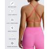 imageAoxjox Womens Workout Sports Bras Fitness Sienna Low Impact Bra Yoga Crop TankSpiced Coral