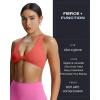 imageAoxjox Womens Workout Sports Bras Fitness Sienna Low Impact Bra Yoga Crop TankSpiced Coral
