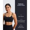 imageAoxjox Workout Seamless Camo Sports Bra for Women Adjustable Fitness Exercise Gym Bras Yoga Crop TankBlack Camo