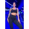 imageAoxjox Workout Seamless Camo Sports Bra for Women Adjustable Fitness Exercise Gym Bras Yoga Crop TankBlack Camo