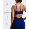 imageAoxjox Workout Seamless Camo Sports Bra for Women Adjustable Fitness Exercise Gym Bras Yoga Crop TankNavy Camo