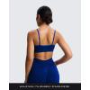 imageAoxjox Workout Seamless Camo Sports Bra for Women Adjustable Fitness Exercise Gym Bras Yoga Crop TankNavy Camo