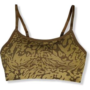 imageAoxjox Workout Seamless Camo Sports Bra for Women Adjustable Fitness Exercise Gym Bras Yoga Crop TankBrown Camo