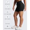 imageAoxjox Mila Ultra High Rise Workout Biker Shorts for Women High Waisted Tummy Control Running Drawstring Yoga Short 6quotBlack
