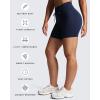 imageAoxjox Mila Ultra High Rise Workout Biker Shorts for Women High Waisted Tummy Control Running Drawstring Yoga Short 6quotNavy