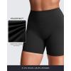 imageAoxjox Womens Workout Velura Biker Shorts High Waisted Hidden Scrunch PlushFlex Athletic Yoga Short 6quotBlack