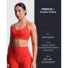imageAoxjox Womens Workout Velura Biker Shorts High Waisted Hidden Scrunch PlushFlex Athletic Yoga Short 6quotFiesta Red