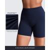 imageAoxjox Womens Workout Velura Biker Shorts High Waisted Hidden Scrunch PlushFlex Athletic Yoga Short 6quotMidnight Navy