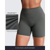 imageAoxjox Womens Workout Velura Biker Shorts High Waisted Hidden Scrunch PlushFlex Athletic Yoga Short 6quotOlive Haze