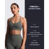 imageAoxjox Womens Workout Velura Biker Shorts High Waisted Hidden Scrunch PlushFlex Athletic Yoga Short 6quotOlive Haze