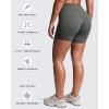 imageAoxjox Womens Workout Velura Biker Shorts High Waisted Hidden Scrunch PlushFlex Athletic Yoga Short 6quotOlive Haze