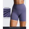 imageAoxjox Womens Workout Velura Biker Shorts High Waisted Hidden Scrunch PlushFlex Athletic Yoga Short 6quotSmoky Violet