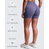 imageAoxjox Womens Workout Velura Biker Shorts High Waisted Hidden Scrunch PlushFlex Athletic Yoga Short 6quotSmoky Violet