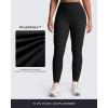 imageAoxjox Womens Workout Velura Leggings High Waisted Hidden Scrunch PlushFlex Buttery Soft Yoga Pants 26quotBlack