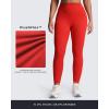 imageAoxjox Womens Workout Velura Leggings High Waisted Hidden Scrunch PlushFlex Buttery Soft Yoga Pants 26quotFiesta Red