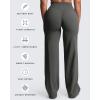 imageAoxjox Womens Workout Velura Straight Leg Bottoms MidWaist Hidden Srcunch PlushFlex Gym Yoga Pants 31quot33quot35quotOlive Haze