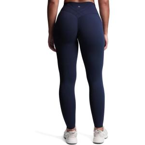 imageAoxjox Womens Workout Velura Leggings High Waisted Hidden Scrunch PlushFlex Buttery Soft Yoga Pants 26quotMidnight Navy