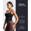 imageAoxjox Womens Workout Sleeveless Lola Longline Tank Fitness Training Gym Yoga Crop TanksBlack